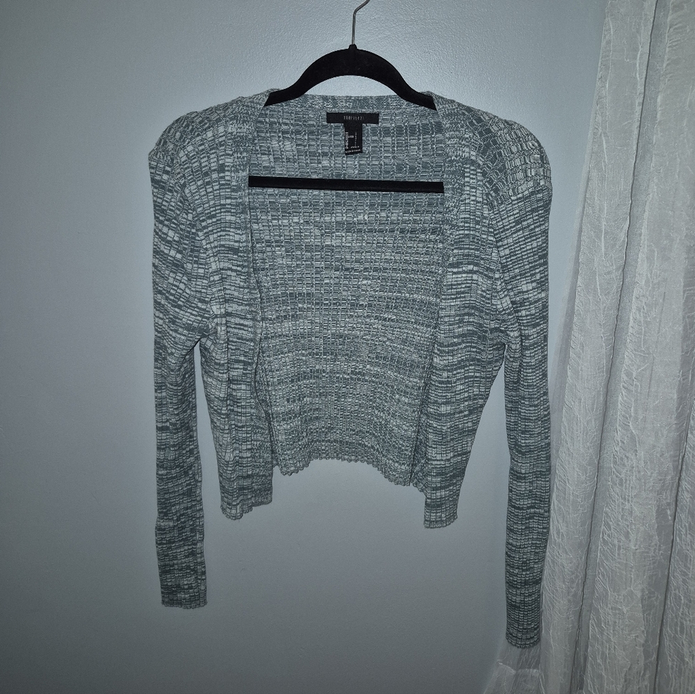 Forever 21 Green Cropped Sweater